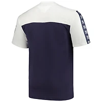 Profile Navy New York Yankees Big  Tall Yoke Knit T-Shirt