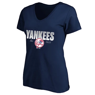 Profile New York Yankees Plus Wordmark V-Neck T-Shirt