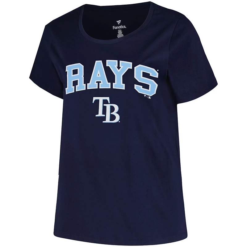 Profile Tampa Bay Rays Plus Arch Logo T-Shirt