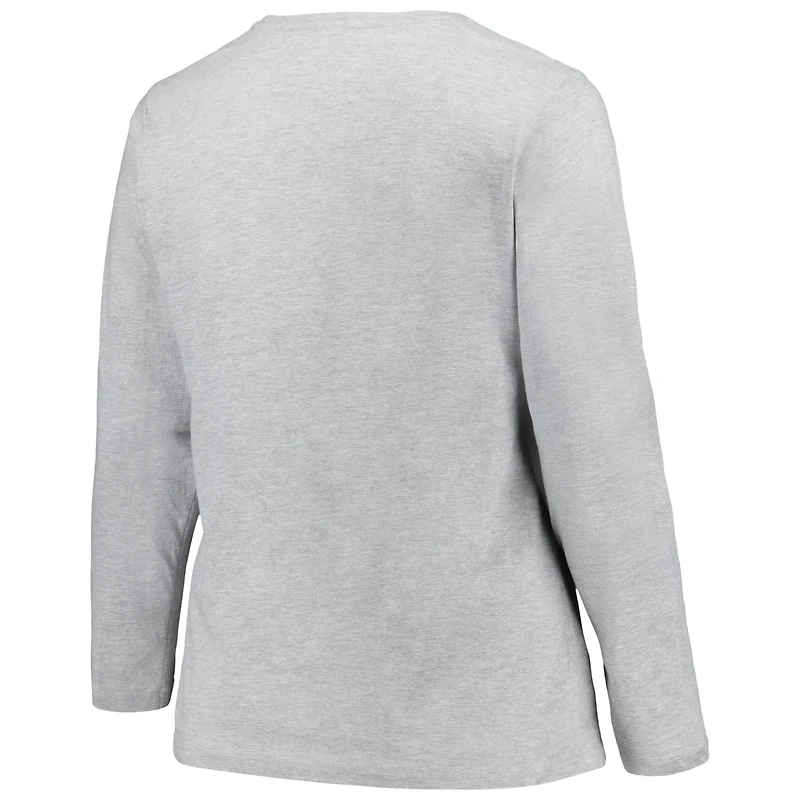 Profile Tennessee Volunteers Plus Arch Over Logo Scoop Neck Long Sleeve T-Shirt