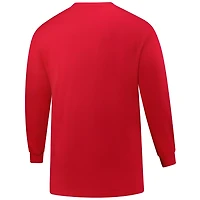 Profile Texas Rangers Big  Tall Two-Hit Long Sleeve T-Shirt