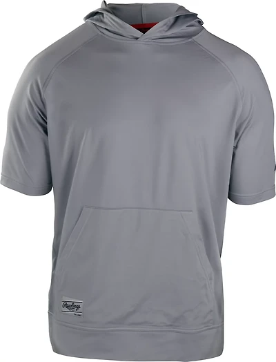 Rawlings Men's Hooded Short Sleeve Baseball Sweatshirt