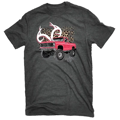 Realtree Women's Leopard Truck Short Sleeve T-shirt