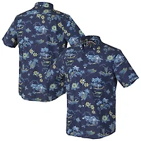 Reyn Spooner Dark Tampa Bay Rays Kekai Button-Down Shirt