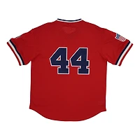 Rings  Crwns 44 Atlanta Black Crackers Mesh Replica V-Neck Jersey