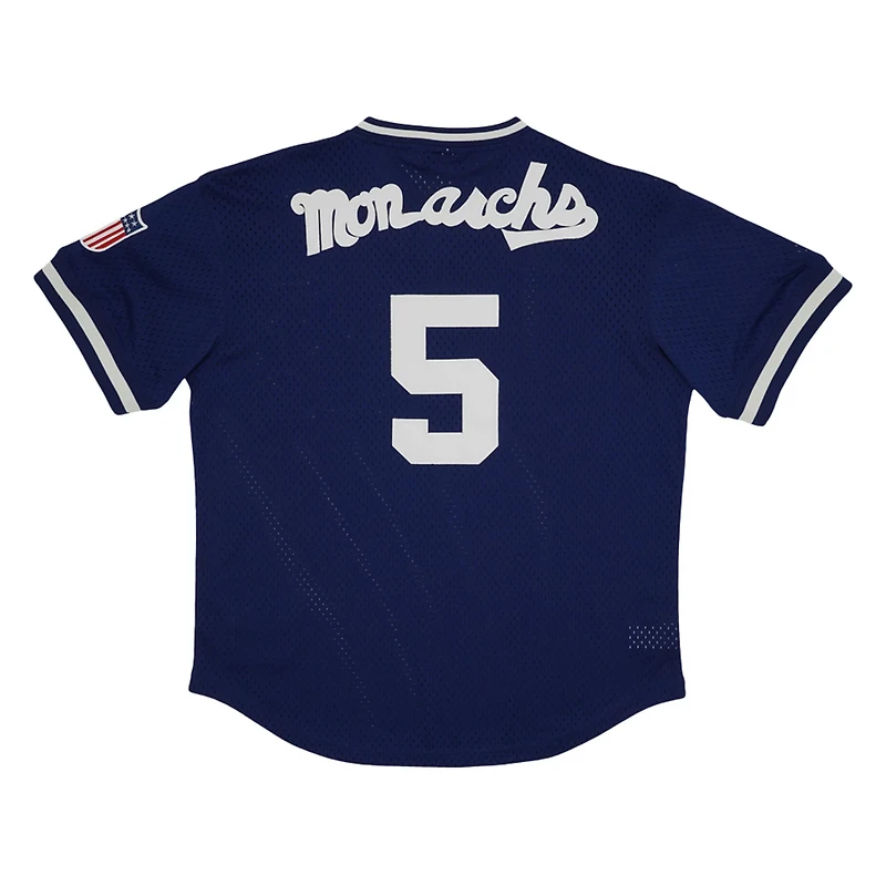 Rings Crwns 5 Kansas City Monarchs Mesh Replica V-Neck Jersey