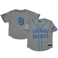 Rings  Crwns 8 Miami Giants Mesh Button-Down Replica Jersey