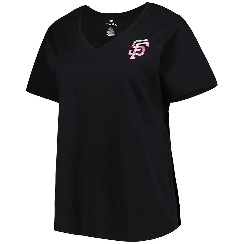 San Francisco Giants Mother's Day Plus Best Mom Ever V-Neck T-Shirt