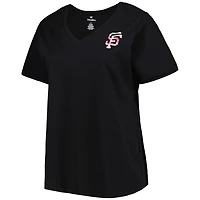 San Francisco Giants Mother's Day Plus Best Mom Ever V-Neck T-Shirt