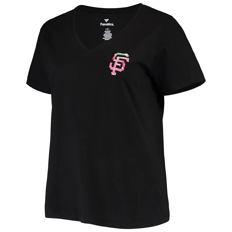 San Francisco Giants Plus 1 Mom 2-Hit V-Neck T-Shirt