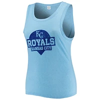 Soft as a Grape Kansas City s Plus High Neck Tri-Blend Tank Top