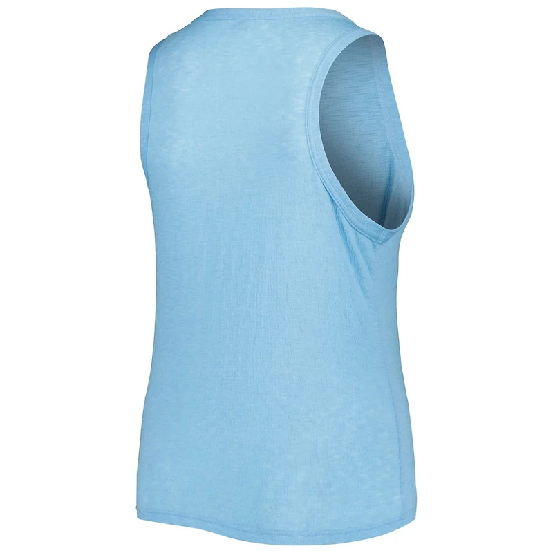 Soft as a Grape Kansas City s Plus High Neck Tri-Blend Tank Top