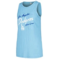 Soft as a Grape Los Angeles Dodgers Gauze High Neck Tank Top