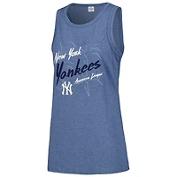 Soft as a Grape New York Yankees Gauze High Neck Tank Top