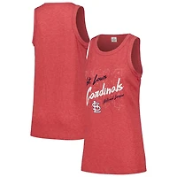 Soft as a Grape St Louis Cardinals Gauze High Neck Tank Top