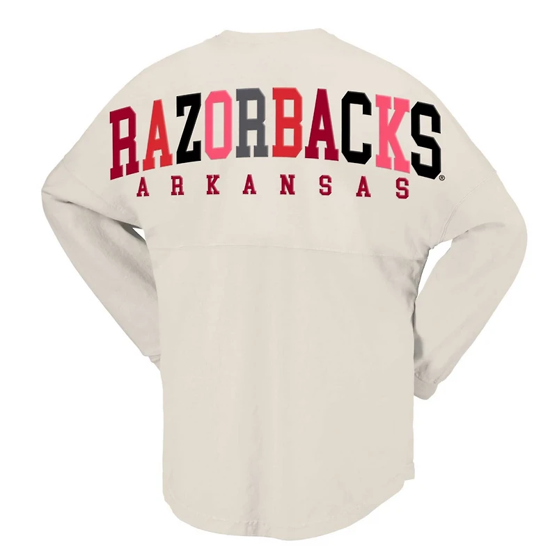 Spirit Jersey Arkansas Razorbacks Rainbow Arch Long Sleeve T-Shirt