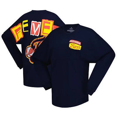Spirit Jersey Indiana Fever Patches Oversized Long Sleeve T-Shirt