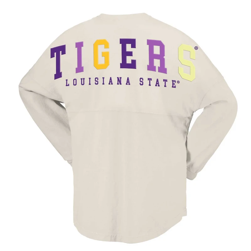 Spirit Jersey LSU Tigers Rainbow Arch Long Sleeve T-Shirt