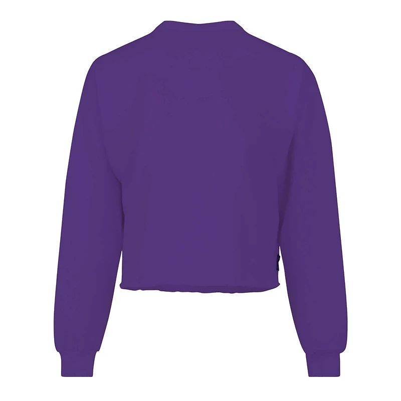 Spirit Jersey LSU Tigers Slouchy Cropped Long Sleeve T-Shirt