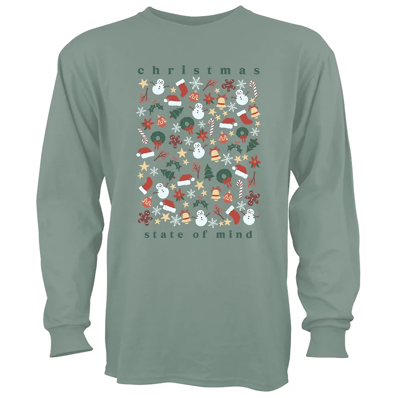 St. Jude's Children's Hospital Women's Christmas State Of Mind Long Sleeve T-shirt
