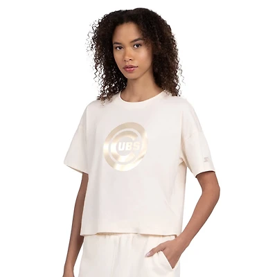 Starter Chicago Cubs Pastels Boxy Cropped T-Shirt