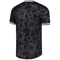 Stitches Negro League Baseball Allover Print V-Neck Jersey