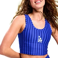 Terez Los Angeles Dodgers Printed Crop Tank Top