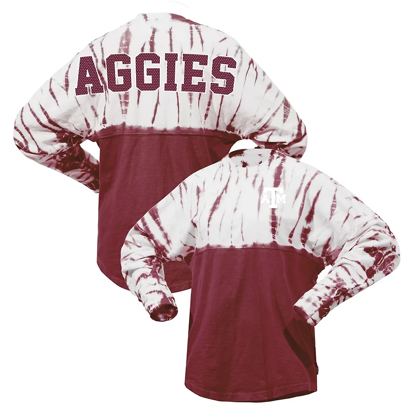 Texas AM Aggies Tie-Dye Long Sleeve Jersey T-Shirt
