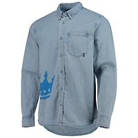The Wild Collective Charlotte FC Denim Button-Down Long Sleeve Shirt