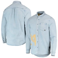 The Wild Collective LAFC Denim Button-Down Long Sleeve Shirt