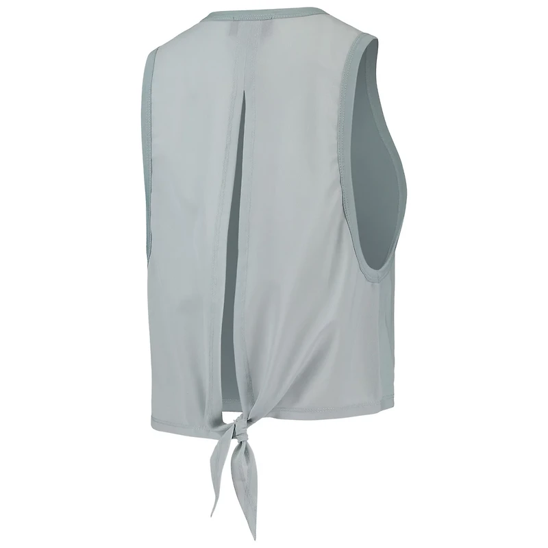 The Wild Collective Light Chicago Cubs Open Back Twist-Tie Tank Top