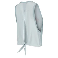 The Wild Collective Light New York Yankees Open Back Twist-Tie Tank Top