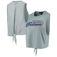 The Wild Collective Light St Louis Cardinals Open Back Twist-Tie Tank Top