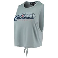 The Wild Collective Light St Louis Cardinals Open Back Twist-Tie Tank Top