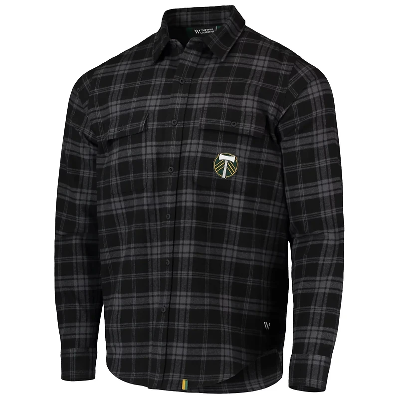The Wild Collective Portland Timbers Buffalo Check Button-Up Shirt