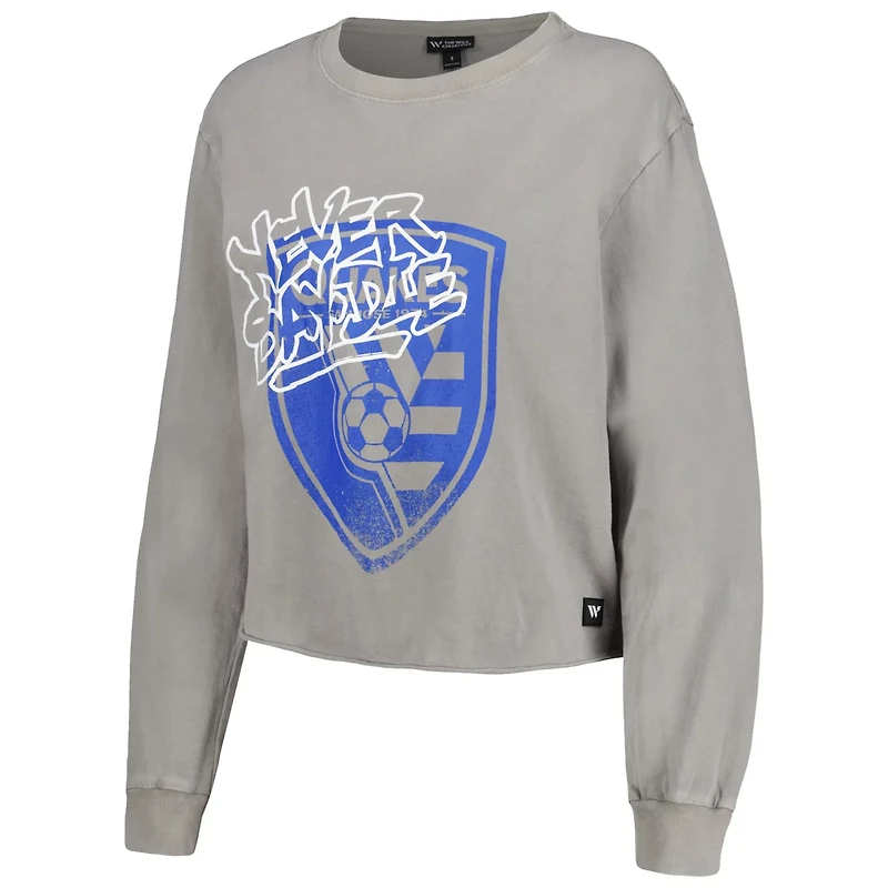 The Wild Collective San Jose Earthquakes Cropped Long Sleeve T-Shirt