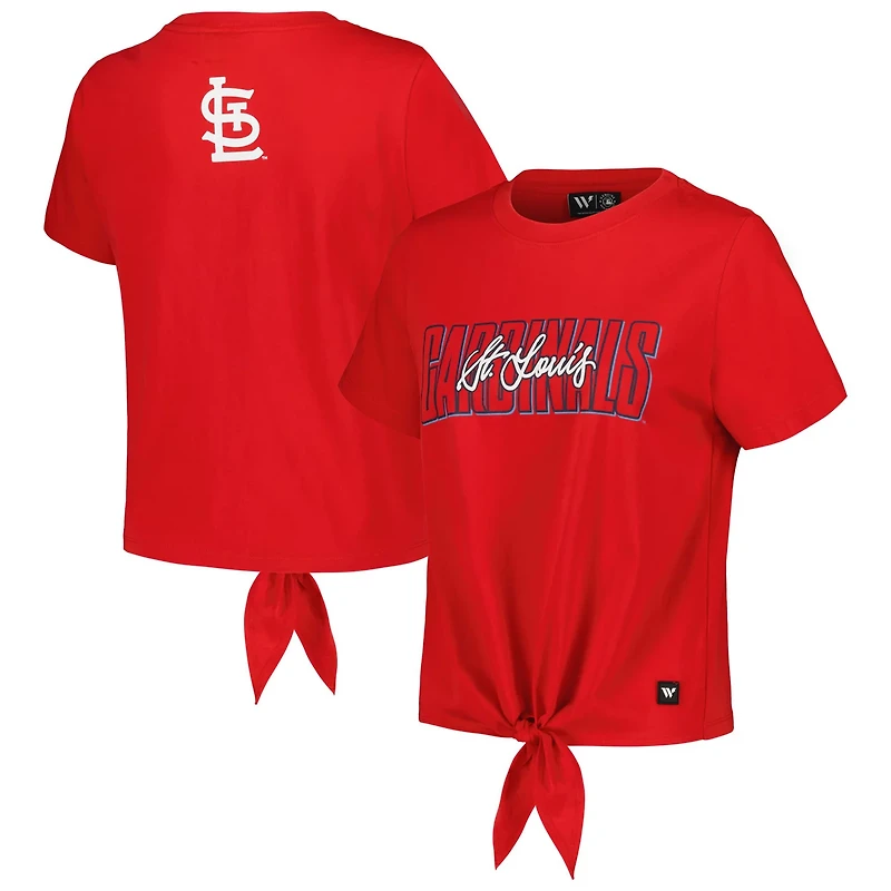 The Wild Collective St Louis Cardinals Twist Front T-Shirt