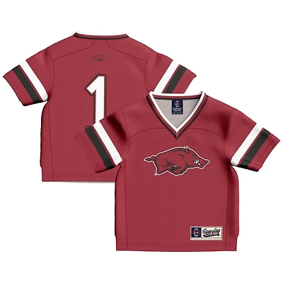 Toddler GameDay Greats 1 Arkansas Razorbacks Lightweight Collegiate Football Fashion Jersey