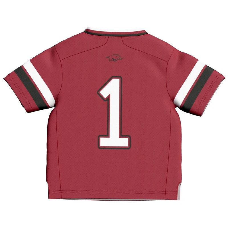 Toddler GameDay Greats 1 Arkansas Razorbacks Lightweight Collegiate Football Fashion Jersey