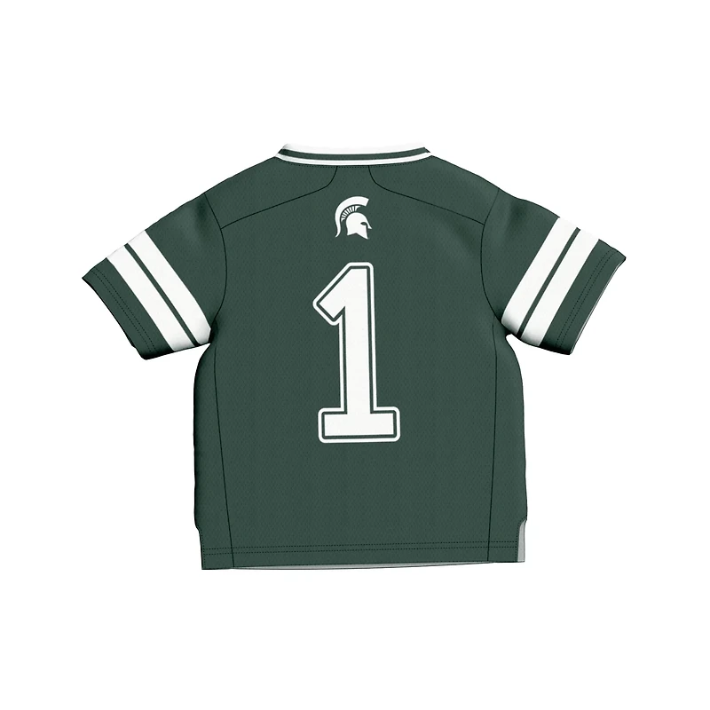 Toddler GameDay Greats 1 Michigan State Spartans Lightweight Collegiate Football Fashion Jersey
