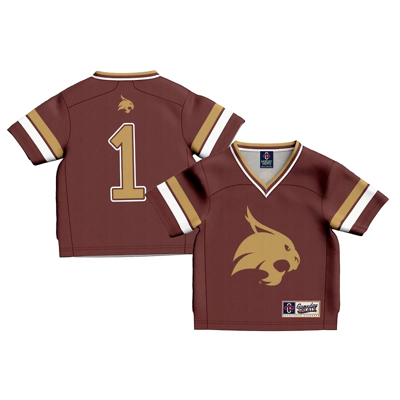 Toddler GameDay Greats 1 Texas State Bobcats Lightweight Collegiate Football Fashion Jersey