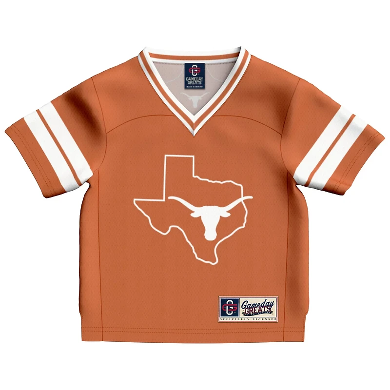 Toddler GameDay Greats 1 Texas Longhorns Lightweight Collegiate Football Fashion Jersey