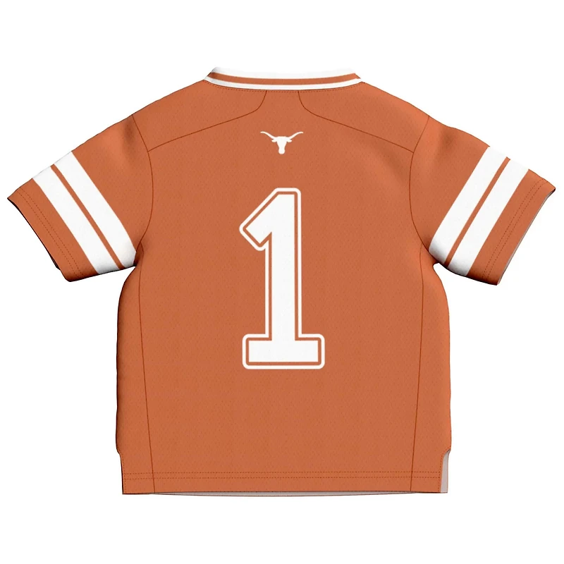Toddler GameDay Greats 1 Texas Longhorns Lightweight Collegiate Football Fashion Jersey