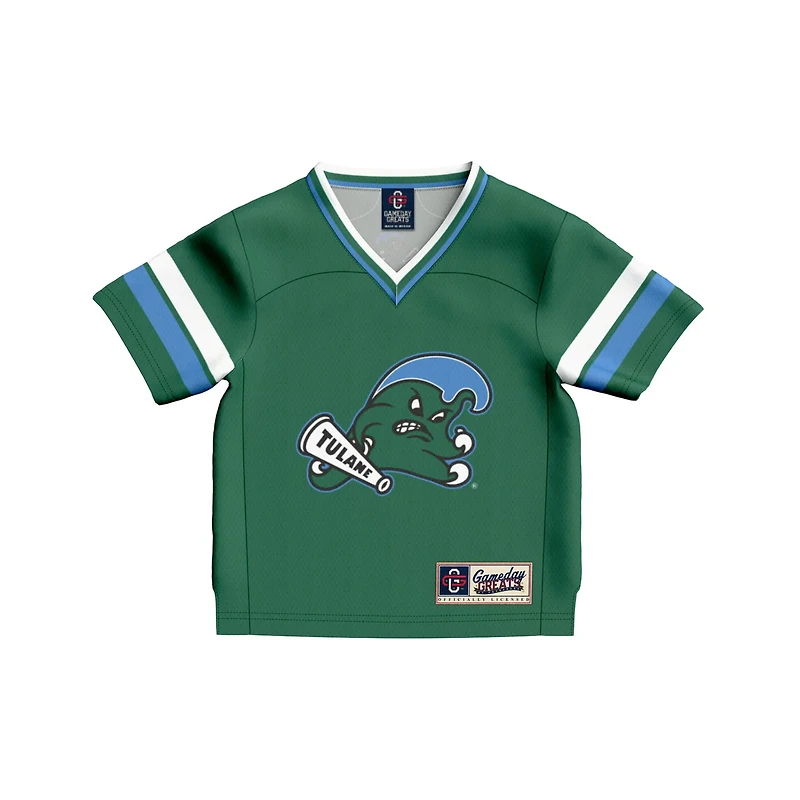 Toddler GameDay Greats 1 Tulane Wave Football Fashion Jersey