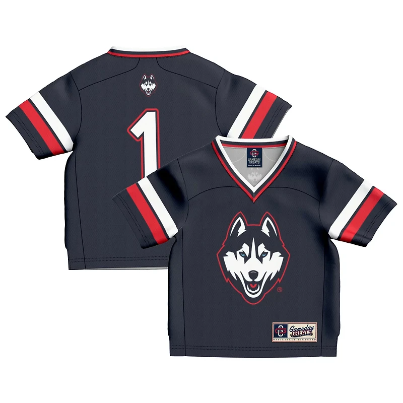 Toddler GameDay Greats 1 UConn Huskies Lightweight Collegiate Football Fashion Jersey