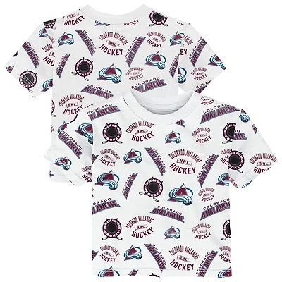 Toddler Outerstuff Colorado Avalanche Run Down All-Over-Print T-Shirt