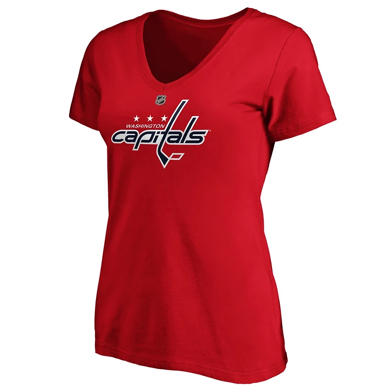 Tom Wilson Washington Capitals Authentic Stack Name and Number V-Neck T-Shirt