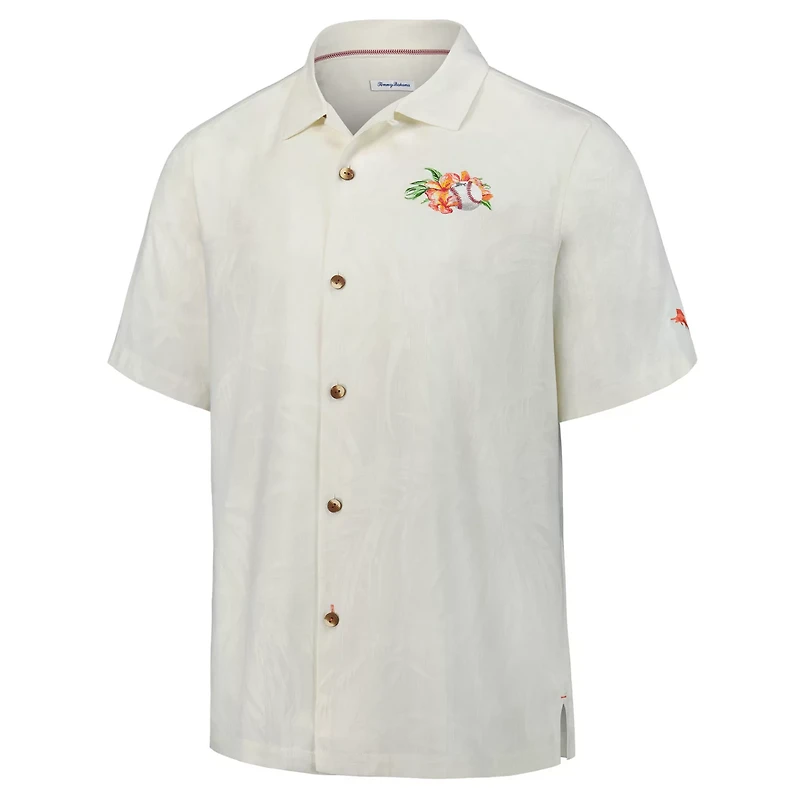 Tommy Bahama Cincinnati Reds Grand Slam Bay Camp Button-Up Shirt