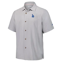 Tommy Bahama Los Angeles Dodgers Hit and Run Silk Camp Button-Up Shirt
