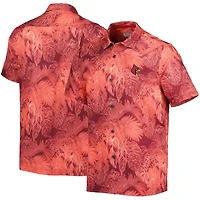 Tommy Bahama Louisville Cardinals Bahama Coast Luminescent Frond Camp IslandZone Button-Up Shirt